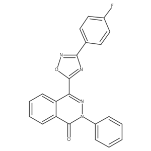 4-[3-(4-fluorophenyl)-1,2,4-oxadiazol-5-yl]-2-phenylphthalazin-1(2H)-one结构式