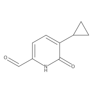5-Cyclopropyl-6-oxo-1,6-dihydropyridine-2-carbaldehyde结构式