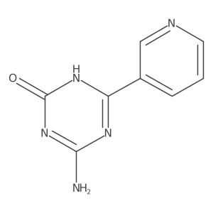 4-amino-6-(3-pyridinyl)-1,3,5-triazin-2(1H)-one结构式