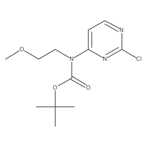 Tert-butyl (2-chloropyrimidin-4-yl)(2-methoxyethyl)carbamate结构式