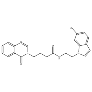 N-[2-(6-chloro-1H-indol-1-yl)ethyl]-4-[4-oxo-3(4H)-quinazolinyl]butanamide Structure