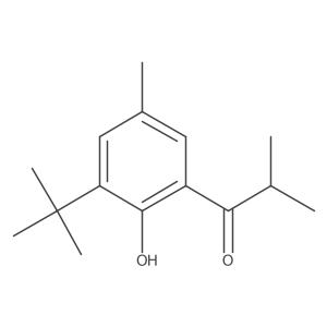 1-(3-(Tert-butyl)-2-hydroxy-5-methylphenyl)-2-methylpropan-1-one Structure