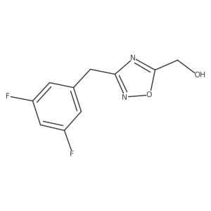 [3-(3,5-Difluorobenzyl)-1,2,4-oxadiazol-5-yl]methanol结构式