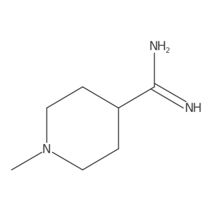 1-Methylpiperidine-4-carboximidamide结构式