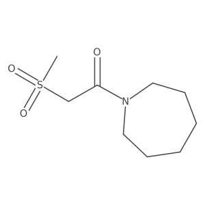 1-(Azepan-1-yl)-2-(methylsulfonyl)ethan-1-one结构式