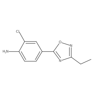 2-Chloro-4-(3-ethyl-1,2,4-oxadiazol-5-yl)aniline结构式