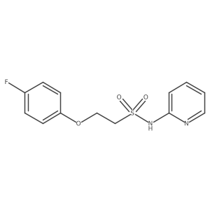 2-(4-fluorophenoxy)-N-(pyridin-2-yl)ethanesulfonamide Structure