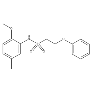 N-(2-methoxy-5-methylphenyl)-2-phenoxyethanesulfonamide Structure