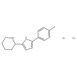 2-[4-(4-methylphenyl)-1H-imidazol-2-yl]piperidine dihydrochloride Structure