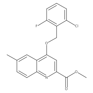 Methyl 4-[(2-chloro-6-fluorophenyl)methoxy]-6-methylquinoline-2-carboxylate Structure