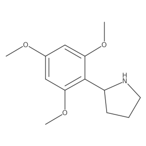 2-(2,4,6-Trimethoxyphenyl)pyrrolidine结构式