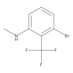 3-bromo-N-methyl-2-(trifluoromethyl)aniline Structure