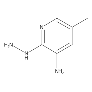 2-Hydrazinyl-5-methylpyridin-3-amine Structure