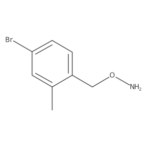 O-[(4-bromo-2-methylphenyl)methyl]hydroxylamine Structure
