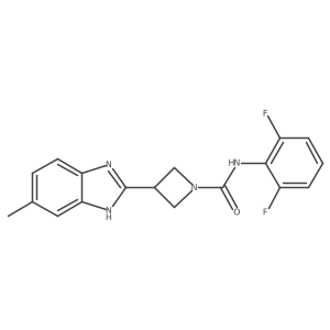 N-(2,6-difluorophenyl)-3-(5-methyl-1H-benzo[d]imidazol-2-yl)azetidine-1-carboxamide Structure