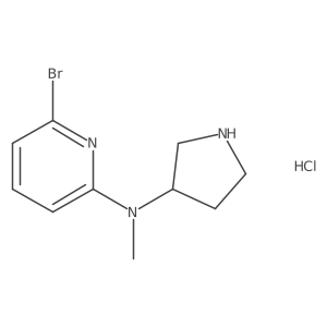 (R)-6-bromo-N-methyl-N-(pyrrolidin-3-yl)pyridin-2-amine hydrochloride结构式
