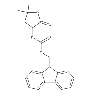9H-fluoren-9-ylmethyl N-(5,5-dimethyl-2-oxooxolan-3-yl)carbamate结构式