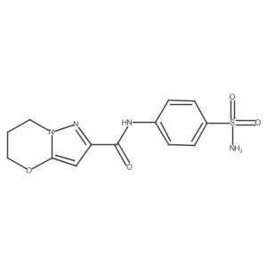 N-(4-sulfamoylphenyl)-6,7-dihydro-5H-pyrazolo[5,1-b][1,3]oxazine-2-carboxamide结构式