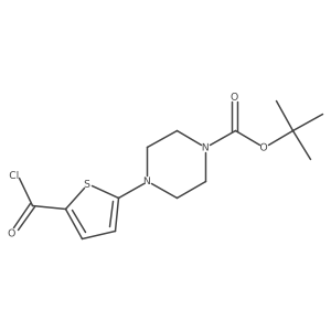 Tert-butyl 4-(5-carbonochloridoylthiophen-2-yl)piperazine-1-carboxylate Structure