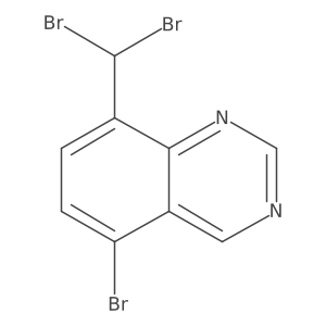 5-Bromo-8-(dibromomethyl)quinazoline Structure