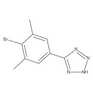 5-(4-Bromo-3,5-dimethylphenyl)-2H-1,2,3,4-tetrazole Structure