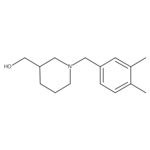 {1-[(3,4-Dimethylphenyl)methyl]piperidin-3-yl}methanol Structure