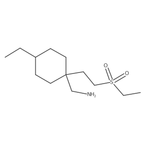 Cyclohexanemethanamine, 4-ethyl-1-[2-(ethylsulfonyl)ethyl]- Structure