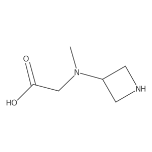 2-[(Azetidin-3-yl)(methyl)amino]acetic acid结构式
