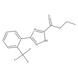 Ethyl 5-[2-(Trifluoromethyl)phenyl]-1H-1,2,4-triazole-3-carboxylate结构式