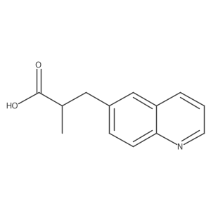 2-Methyl-3-(quinolin-6-yl)propanoic acid结构式