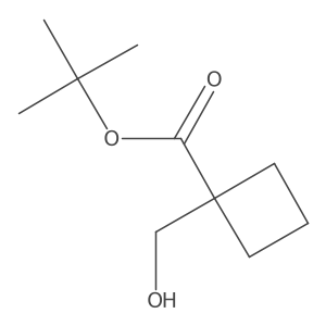 Tert-butyl 1-(hydroxymethyl)cyclobutane-1-carboxylate Structure