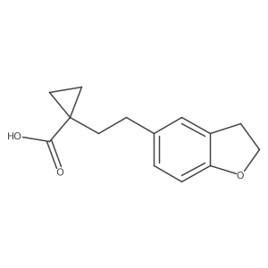 1-[2-(2,3-Dihydro-1-benzofuran-5-yl)ethyl]cyclopropane-1-carboxylic acid Structure