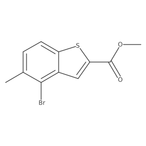 Methyl 4-bromo-5-methylbenzo[b]thiophene-2-carboxylate结构式