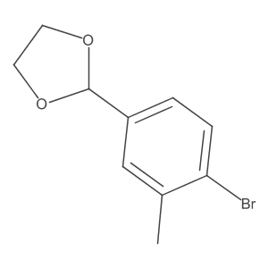 2-(4-Bromo-3-methylphenyl)-1,3-dioxolane Structure