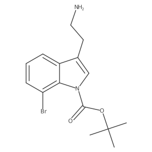 Tert-butyl 3-(2-aminoethyl)-7-bromo-1H-indole-1-carboxylate Structure