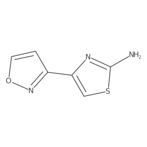 4-(1,2-Oxazol-3-yl)-1,3-thiazol-2-amine结构式