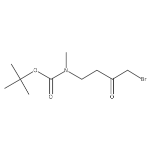 Tert-butyl N-(4-bromo-3-oxobutyl)-N-methylcarbamate结构式