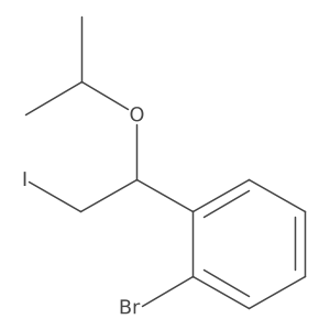 1-Bromo-2-[2-iodo-1-(propan-2-yloxy)ethyl]benzene Structure