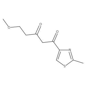 5-Methoxy-1-(2-methyl-1,3-thiazol-4-yl)pentane-1,3-dione Structure
