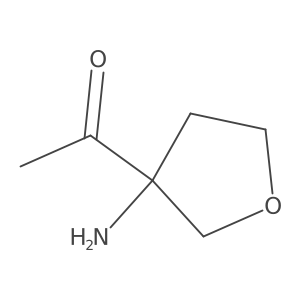 1-(3-Aminooxolan-3-yl)ethan-1-one Structure