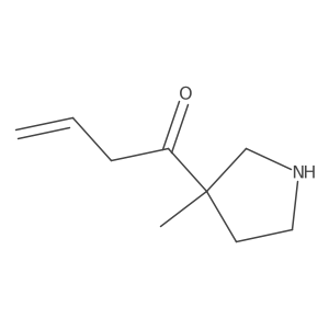 1-(3-Methylpyrrolidin-3-yl)but-3-en-1-one Structure