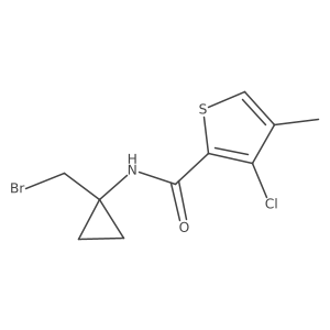 2-Thiophenecarboxamide, N-[1-(bromomethyl)cyclopropyl]-3-chloro-4-methyl- Structure
