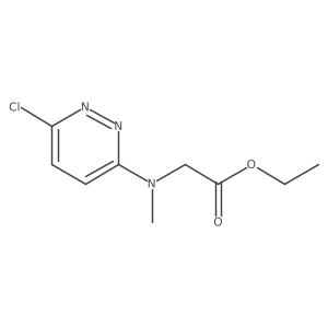 Sarcosine, N-(6-chloro-3-pyridazinyl)-, ethyl ester Structure