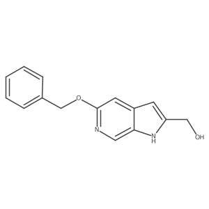 5-(Phenylmethoxy)-1H-pyrrolo[2,3-c]pyridine-2-methanol结构式