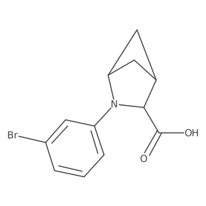 2-(3-Bromophenyl)-2-azabicyclo[2.1.1]hexane-3-carboxylic acid结构式