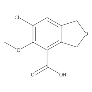 6-Chloro-5-methoxy-1,3-dihydro-2-benzofuran-4-carboxylic acid Structure