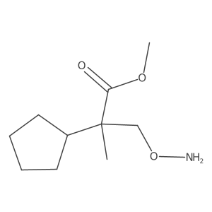 Cyclopentaneacetic acid, I+/--[(aminooxy)methyl]-I+/--methyl-, methyl ester Structure