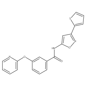 3-(pyridin-2-yloxy)-N-(3-(thiophen-2-yl)isoxazol-5-yl)benzamide Structure