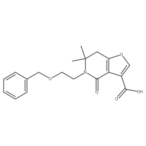5-(2-(Benzyloxy)ethyl)-6,6-dimethyl-4-oxo-4,5,6,7-tetrahydrofuro[3,2-c]pyridine-3-carboxylic acid结构式