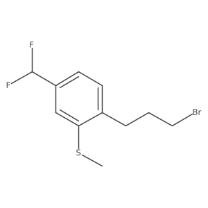 2-(3-Bromopropyl)-5-(difluoromethyl)thianisole结构式